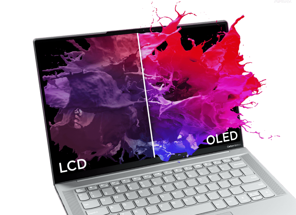 To enjoy the clarity of the laptop’s OLED display, a single hand to flip the lid is all it takes to start